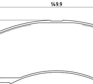 Placute frana MITSUBISHI OUTLANDER II (CW_W) 3.0 4WD (CW6W) benzina 220 cai BREMBO P 61 089