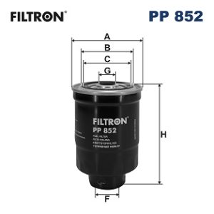 Filtru combustibil MITSUBISHI PAJERO CLASSIC (V2_W, V6_W, V7_W) 2.5 TD (V24W) diesel 115 cai FILTRON PP 852