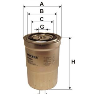 Filtru combustibil MITSUBISHI PAJERO CLASSIC (V2_W, V6_W, V7_W) 3.2 DI-D (V68W, V78W) diesel 170 cai FILTRON PP 856/1