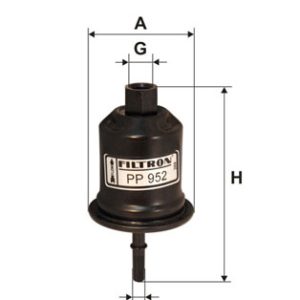 Filtru combustibil MITSUBISHI GALANT VIII combi (EA_, EC_) 2.0 (EA2W) benzina 133 cai FILTRON PP 952