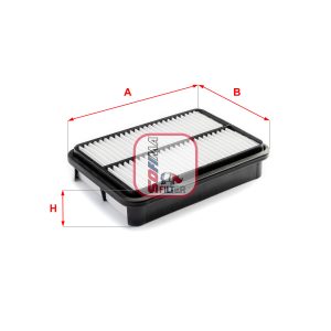 Filtru aer MITSUBISHI OUTLANDER II (CW_W) 2.2 DI-D diesel 177 cai SOFIMA S 3601 A