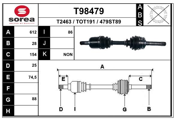 Planetara MITSUBISHI L200 (K7_T, K6_T, K5_T) 2.5 TD 4WD (K74T) diesel 133 cai EAI T98479