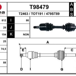Planetara MITSUBISHI L200 (K3_T, K2_T, K1_T, K0_T) 2.5 TD 4WD (K34T) diesel 87 cai EAI T98479