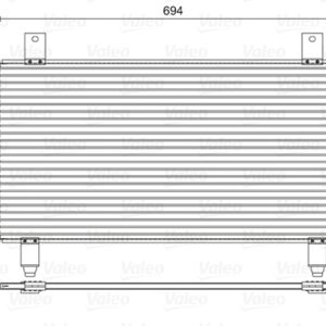 Condensator climatizare MITSUBISHI OUTLANDER III Van (GF_W, GG_W) Di-D 4WD (GF6W) diesel 150 cai VALEO 822599