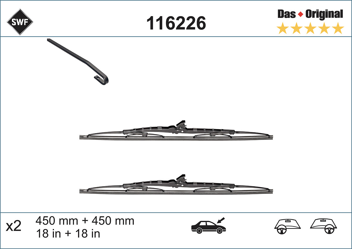 Lamela stergator MITSUBISHI L 300 III platou / sasiu (P1_T ) 2.5 TD (P15T) diesel 87 cai SWF 116226