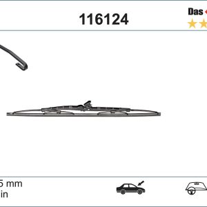 Lamela stergator MITSUBISHI L 300 / DELICA II bus (L03_P/G, L0_2P) 1.8 4WD (L035G) benzina 82 cai SWF 116124