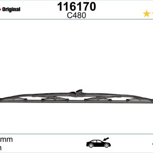 Lamela stergator MITSUBISHI GALANT VI limuzina (E3_A) 2.0 GTi 16V 4WD (E39A, E38A, E33A) benzina 144 cai SWF 116170