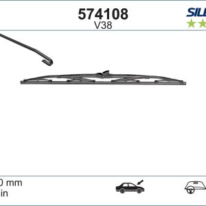 Lamela stergator MITSUBISHI L 300 III caroserie (P0_V, P1_V, P2_V) 1.6 (P12V, P02V) benzina 69 cai VALEO 574108