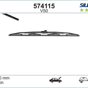 Lamela stergator MITSUBISHI LANCER IV hatchback (C6_A, C7_A) 1.5 12V (C62A) benzina 90 cai VALEO 574115