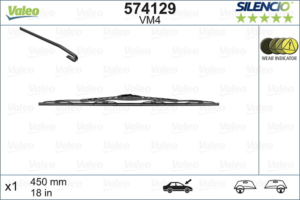Lamela stergator MITSUBISHI GALANT VIII (EA_) 2.5 Type S (EC5A) benzina 205 cai VALEO 574129