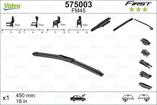 Lamela stergator MITSUBISHI OUTLANDER III (GG_W, GF_W, ZJ, ZL, ZK) 2.0 Hybrid 4WD (GG2W) benzina/elector 200 cai VALEO 575003