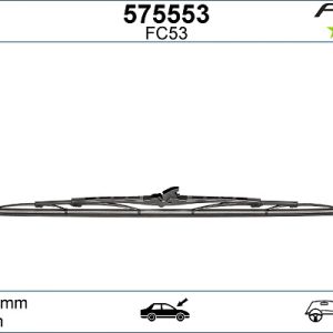 Lamela stergator MITSUBISHI 3000 GT cupe (Z1_A) 3.0 Turbo 4WD (Z16A) benzina 286 cai VALEO 575553