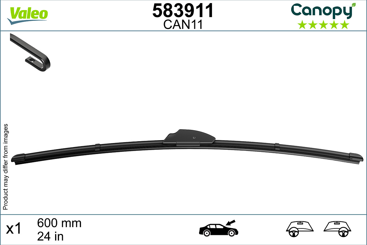 Lamela stergator MITSUBISHI OUTLANDER II (CW_W) 2.2 DI-D 4WD diesel 140 cai VALEO 583911