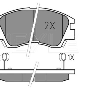 Placute frana MITSUBISHI L200 (K3_T, K2_T, K1_T, K0_T) 2.5 D (K14T) diesel 70 cai MEYLE 025 213 7316/W