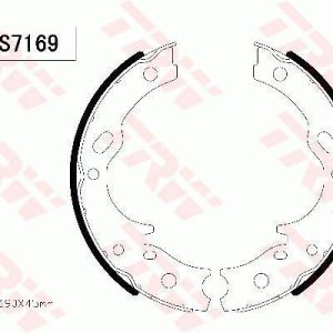 Set saboti frana frana de mana MITSUBISHI Canter (FB7, FB8, FE7, FE8) VII 3C13 diesel 125 cai TRW GS7169