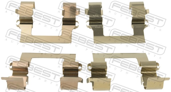 Set accesorii placute frana MITSUBISHI PAJERO CLASSIC (V2_W, V6_W, V7_W) 2.5 TD (V24W) diesel 115 cai FEBEST 0403-CSF