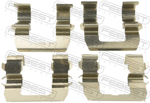 Set accesorii placute frana MITSUBISHI DELICA / SPACE GEAR 2.8 D 4WD (PD8W, PE8W) diesel 140 cai FEBEST 0403-PD4WR