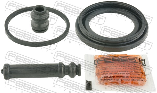 Set reparatie etrier MITSUBISHI COLT VI (Z3_A, Z2_A) 1.5 Ralliart R benzina 180 cai FEBEST 0475-CS2F