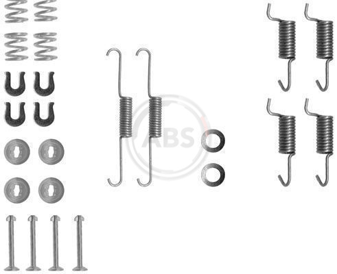 Set accesorii saboti frana parcare MITSUBISHI GALANT VIII (EA_) 2.0 (EA2A) benzina 136 cai ABS 0788Q