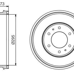 Tambur frana MITSUBISHI L200 / TRITON (KA_T, KB_T) 2.5 DI-D 4WD (KB4T) diesel 178 cai BOSCH 0 986 477 232