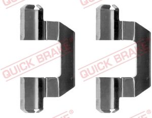 Set accesorii placute frana MITSUBISHI LANCER III (C1_A, C6_A) 1.5 GLX (C12AS) benzina 75 cai QUICK BRAKE 109-1077