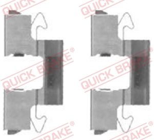 Set accesorii placute frana MITSUBISHI LANCER VI (CJ_, CP_) 1.8 16V benzina 205 cai QUICK BRAKE 109-1714