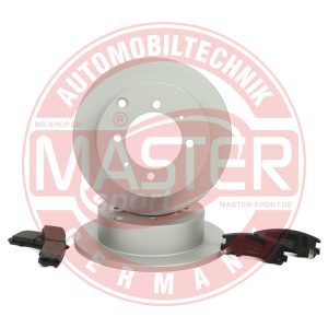 Set frana frana disc MITSUBISHI GALANT VII (E5_A, E7_A, E8_A) 2.0 GLSI 4WD (E75A) benzina 137 cai MASTERSPORT GERMANY 201002400