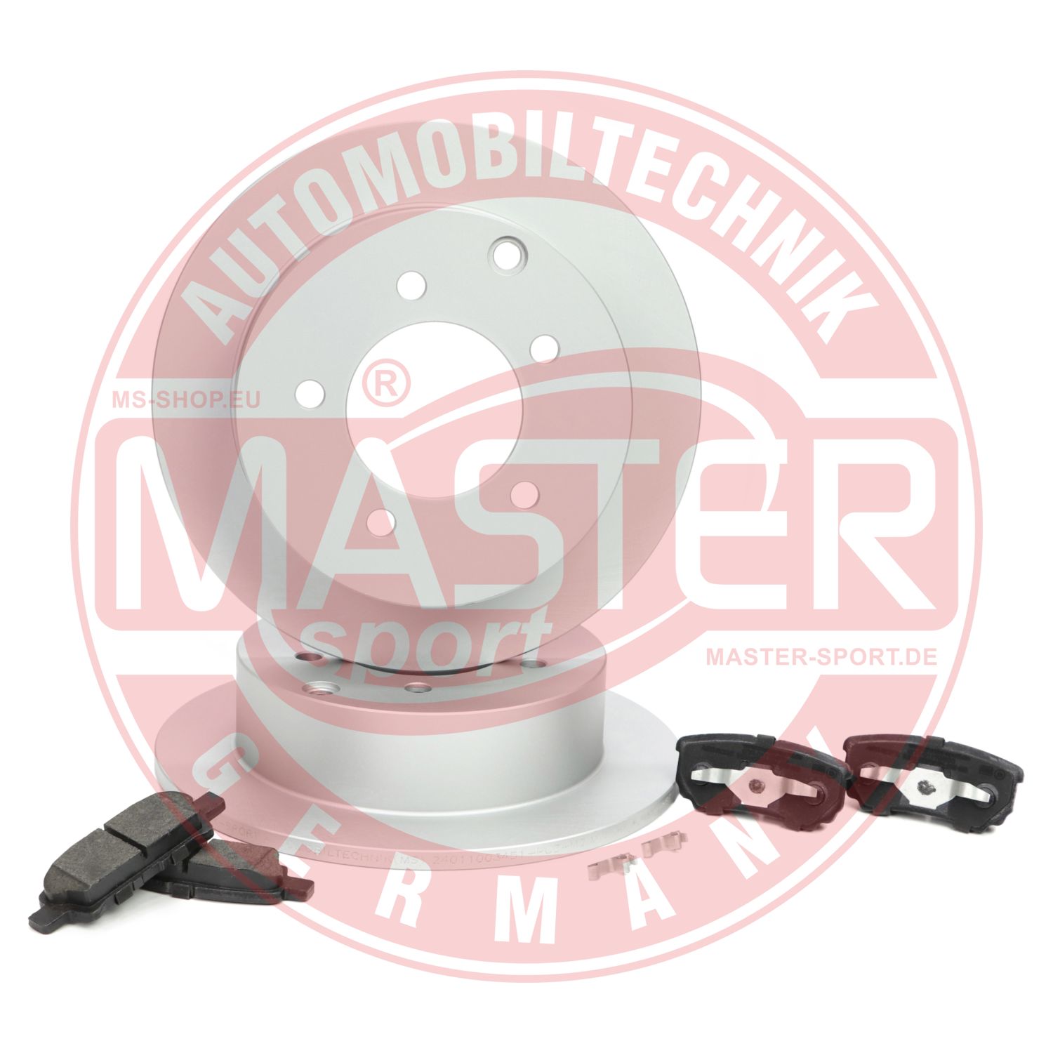 Set frana frana disc MITSUBISHI LANCER VIII Sportback (CX_A) 2.0 DI-D (CX8A) diesel 140 cai MASTERSPORT GERMANY 201003450