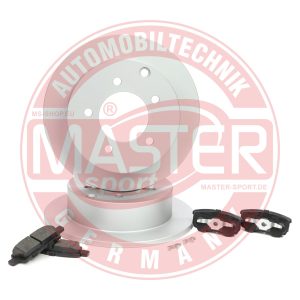Set frana frana disc MITSUBISHI LANCER VIII (CY_A, CZ_A) 1.8 DI-D (CY9A) diesel 150 cai MASTERSPORT GERMANY 201003450