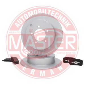 Set frana frana disc MITSUBISHI LANCER VIII Sportback (CX_A) 2.0 Ralliart 4WD (CX4A) benzina 241 cai MASTERSPORT GERMANY 201053300