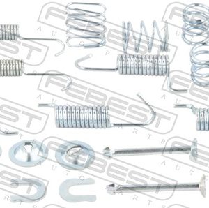 Set accesorii saboti frana parcare MITSUBISHI GALANT VII limuzina (E5_A, E7_A, E8_A) 2.0 benzina 136 cai FEBEST 2504-4007R-KIT