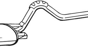 Toba esapament finala MITSUBISHI L200 (K7_T, K6_T, K5_T) 2.5 TD 4WD (K74T) diesel 115 cai BOSAL 283-605