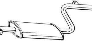 Toba esapamet intermediara MITSUBISHI CARISMA limuzina (DA_) 1.8 GDI (DA2A) benzina 122 cai BOSAL 285-065