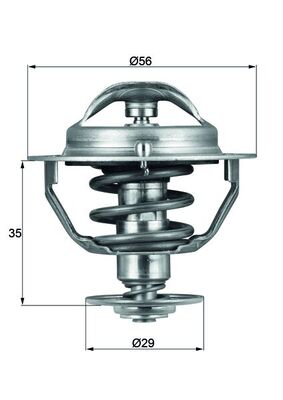 Termostat lichid racire MITSUBISHI OUTLANDER II (CW_W) 2.4 (CW5W) benzina 170 cai MAHLE ORIGINAL TX 73 82D