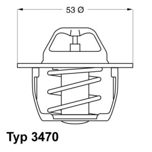Termostat lichid racire MITSUBISHI CARISMA limuzina (DA_) 1.9 DI-D (DA5A) diesel 115 cai WAHLER 3470.89D50