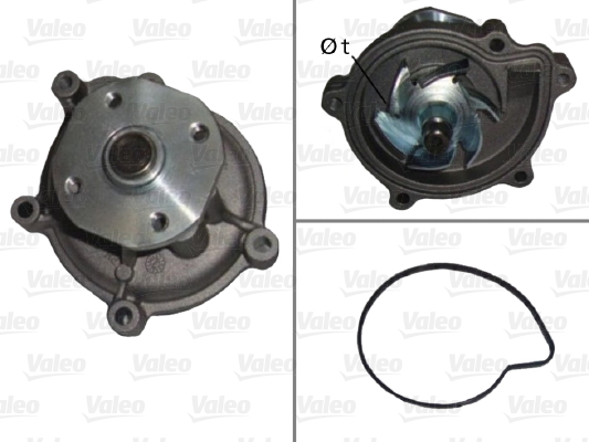 Pompa de apa MITSUBISHI COLT VI (Z3_A, Z2_A) 1.5 DI-D (Z38A) diesel 68 cai VALEO 506899