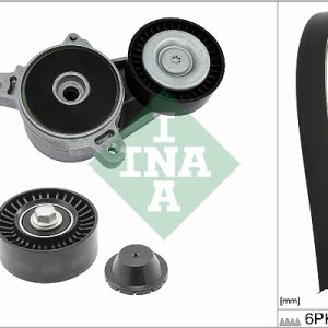 Set curea transmisie cu caneluri MITSUBISHI LANCER VIII (CY_A, CZ_A) 2.0 DI-D (CY8A) diesel 140 cai INA 529 0515 10
