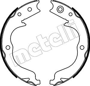 Set saboti frana frana de mana MITSUBISHI OUTLANDER II (CW_W) 2.0 DI-D (CW8W) diesel 140 cai METELLI 53-0268