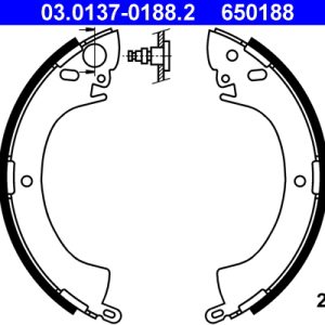 Set saboti frana MITSUBISHI L 300 III bus (P0_W, P1_W, P2_W, P3_W) 1.6 (P02W, P12W) benzina 69 cai ATE 03.0137-0188.2