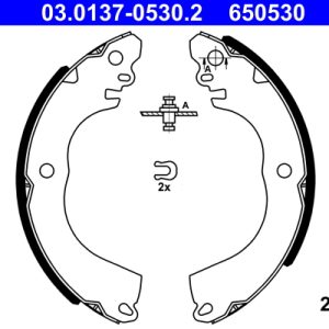 Set saboti frana MITSUBISHI MIRAGE / SPACE STAR VI hatchback (A0_A) 1.2 benzina 71 cai ATE 03.0137-0530.2