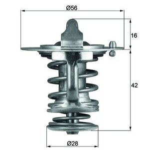 Termostat lichid racire MITSUBISHI Canter (FE5, FE6) VI Canter 55 diesel 125 cai MAHLE ORIGINAL TX 83 76D