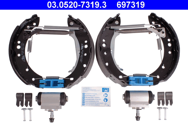 Set saboti frana MITSUBISHI COLT VI (Z3_A, Z2_A) 1.3 (Z21A) benzina 95 cai ATE 03.0520-7319.3