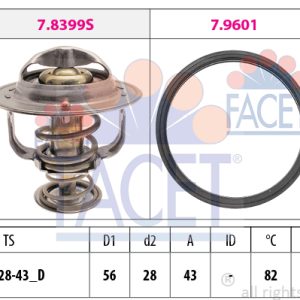 Termostat lichid racire MITSUBISHI LANCER VIII Sportback (CX_A) 1.8 DI-D (CX9A) diesel 150 cai FACET 7.8404