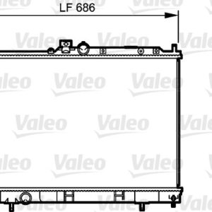 Radiator racire motor MITSUBISHI OUTLANDER I (CU_W) 2.0 (CU2W) benzina 136 cai VALEO 735201