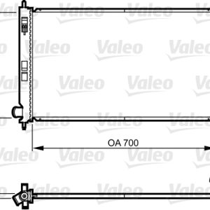 Radiator racire motor MITSUBISHI ASX (GA_W_) 1.8 (GA3W) benzina 139 cai VALEO 735575