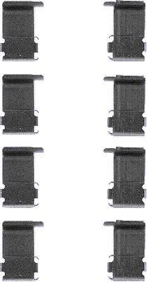Set accesorii placute frana MITSUBISHI LANCER V (CB_A, CD_A, CE_A) 2.0 Diesel (CB8A) diesel 68 cai TEXTAR 82031200