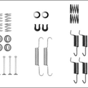 Set accesorii saboti frana parcare MITSUBISHI LANCER VIII (CY_A, CZ_A) 1.8 DI-D (CY9A) diesel 150 cai TEXTAR 97042500