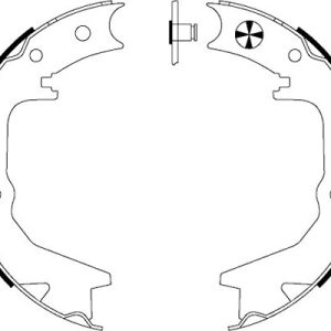 Set saboti frana frana de mana MITSUBISHI ECLIPSE II (D3_A) 2.0 RS benzina 141 cai TEXTAR 91062900