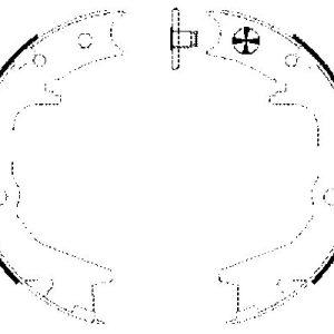 Set saboti frana frana de mana MITSUBISHI GALANT VII (E5_A, E7_A, E8_A) 1.8 (E52A) benzina 116 cai TEXTAR 91063000
