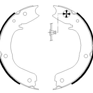 Set saboti frana frana de mana MITSUBISHI PAJERO CLASSIC (V2_W, V6_W, V7_W) 3.2 DI-D (V68W, V78W) diesel 170 cai TEXTAR 91066000